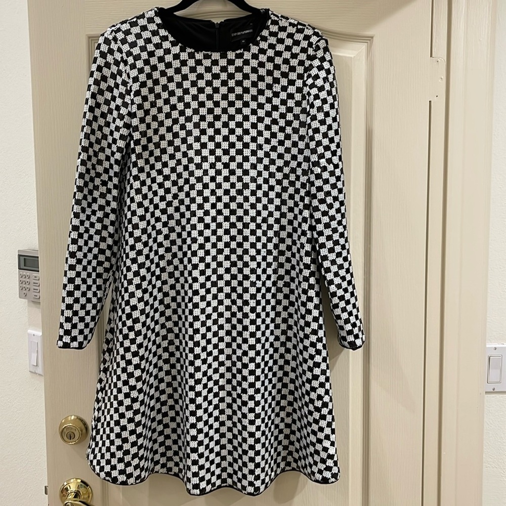 Emporio Armani dress , size 46 , black and white